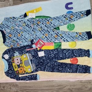 Jj cocomelon wheels on the bus pajamas 4T